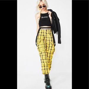 Current mood pants with suspenders size xs